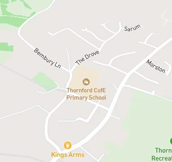 map for Thornford CofE Primary School