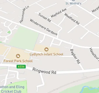 map for Lydlynch Infant School