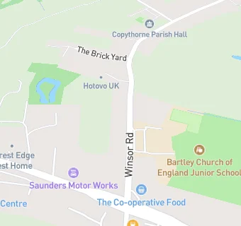 map for BARTLEY CHURCH OF ENGLAND JUNIOR SCHOOL