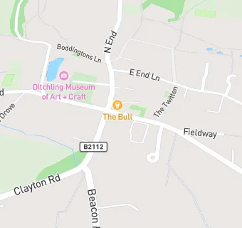 map for Ditchling Health Centre