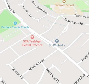 map for Trafalgar Dental Practice - Sca Totton