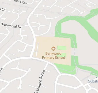 map for HC3S AT BERRYWOOD PRIMARY SCHOOL