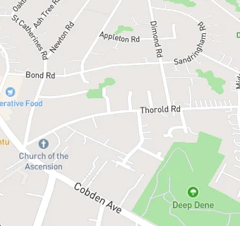 map for Bitterne Park Surgery