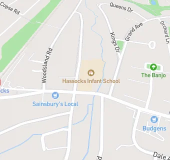 map for Hassocks Infant School