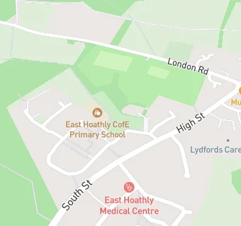 map for East Hoathly CE School FPTA