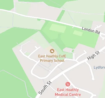 map for East Hoathly CofE Primary School