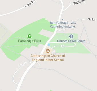 map for Catherington Church of England Infant School