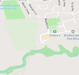 map for St Mary's Church of England Primary School, Bradford Abbas