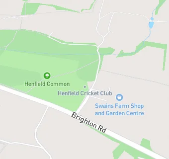 map for Henfield Cricket Club