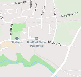 map for BRADFORD ABBAS VILLAGE STORE