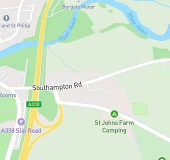 map for FORDINGBRIDGE SERVICE STATION