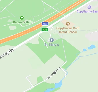 map for COPYTHORNE CHURCH OF ENGLAND INFANT SCHOOL