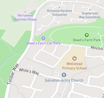 map for Wellstead Primary School