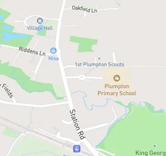 map for Plumpton Primary School