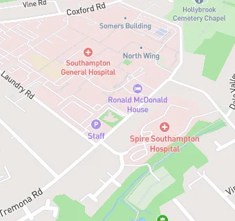 map for Southampton Hospital School