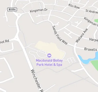 map for MACDONALD BOTLEY PARK HOTEL & SPA