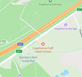 map for Copythorne CofE Infant School