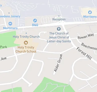 map for Breakfast Club at Holy Trinity Primary School