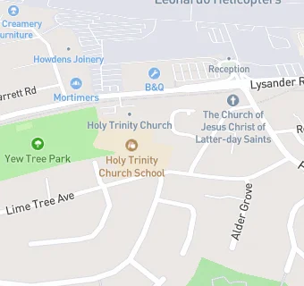 map for Holy Trinity Church School