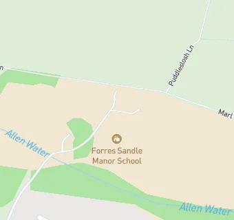 map for Forres Sandle Manor School