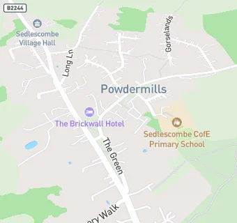 map for Sedlescombe & Westfield Surgeries