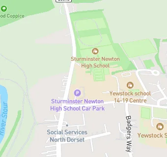 map for Sturminster Newton High School