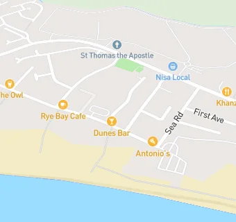 map for Dunes Bar