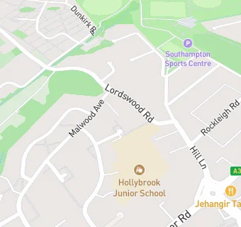 map for Hollybrook Infant School