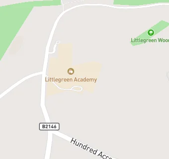 map for Littlegreen School, Compton