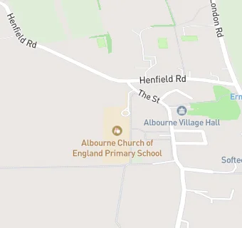 map for Albourne Church of England Primary School