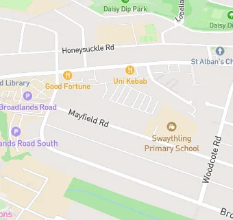 map for Swaythling Primary School