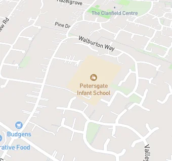 map for Petersgate Infant School