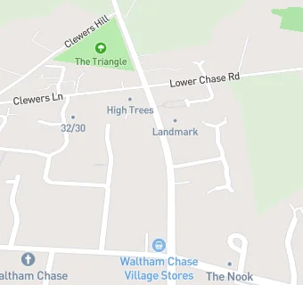 map for Waltham Chase Village Stores