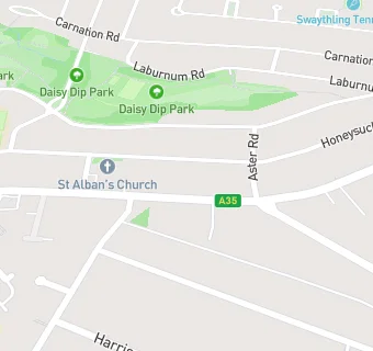 map for Burgess Road Surgery