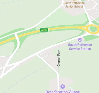 map for South Petherton Service Station