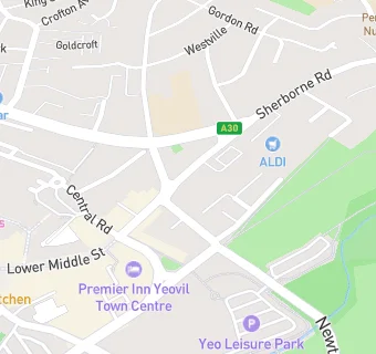 map for Yeovil Dental Practice