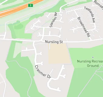 map for Nursling Church of England Primary School