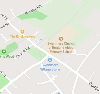 map for Swanmore Church of England Aided Primary School