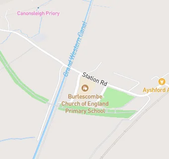 map for Burlescombe Church of England Primary School