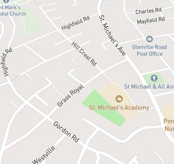 map for St Michaels Academy Breakfast Club