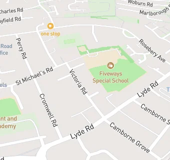 map for Fiveways School