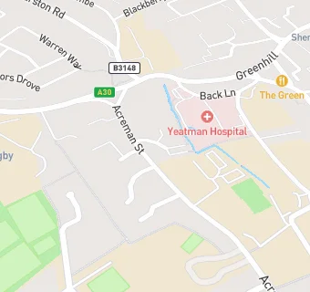 map for Sherborne School Health Centre