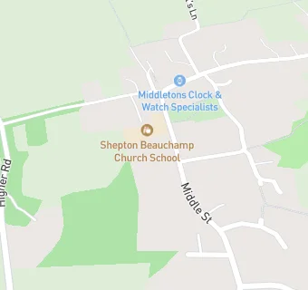 map for Shepton Beauchamp Church School