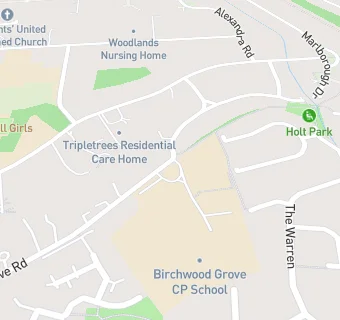 map for Birchwood Grove Community Primary School, Burgess Hill