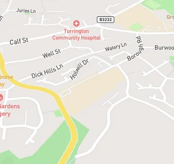 map for Great Torrington Bluecoat Primary School