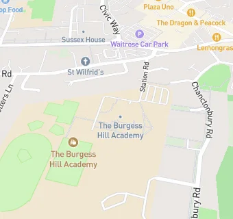 map for The Burgess Hill Academy