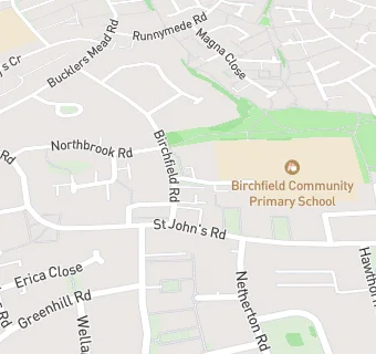 map for Birchfield Primary School