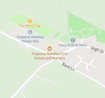 map for Sixpenny Handley First School and Nursery