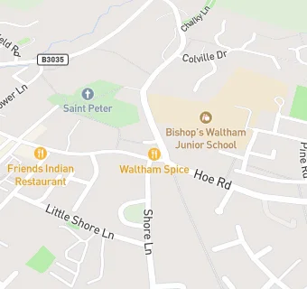 map for The Waltham Tandoori