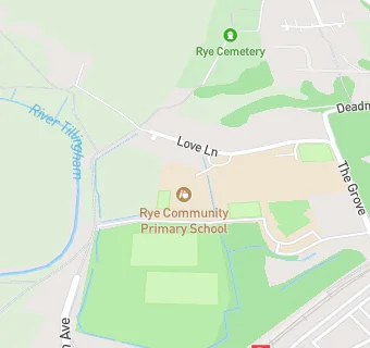 map for Rye Community Primary School